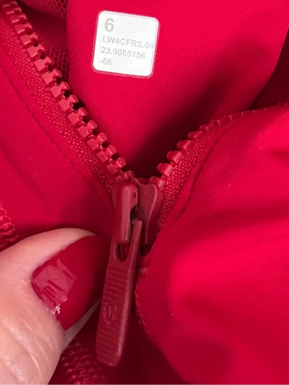 LN!🍒LULULEMON sz 6 DEFINE Jacket TRUE RED Full-Length *NULU ~ HTF COLOR!